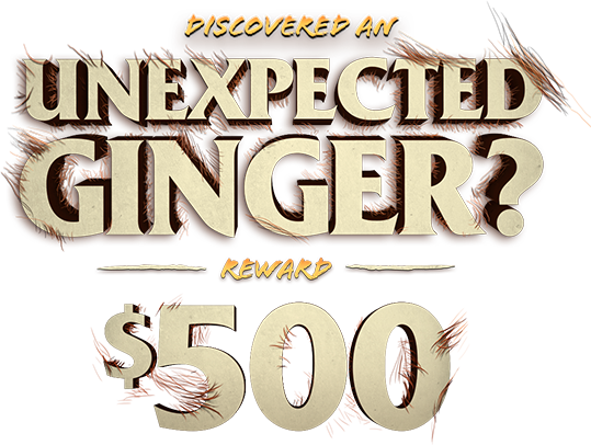 You've discovered an unexpected ginger. You win $500